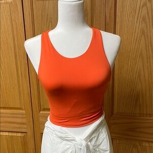 Aqua Eve Orange Racerback Swim or Workout Top